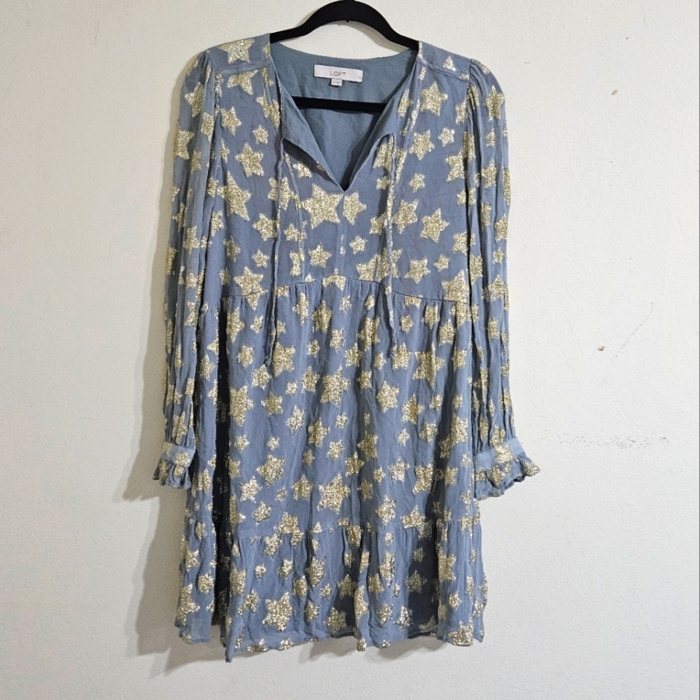 Loft Shimmer Star Mini Dress